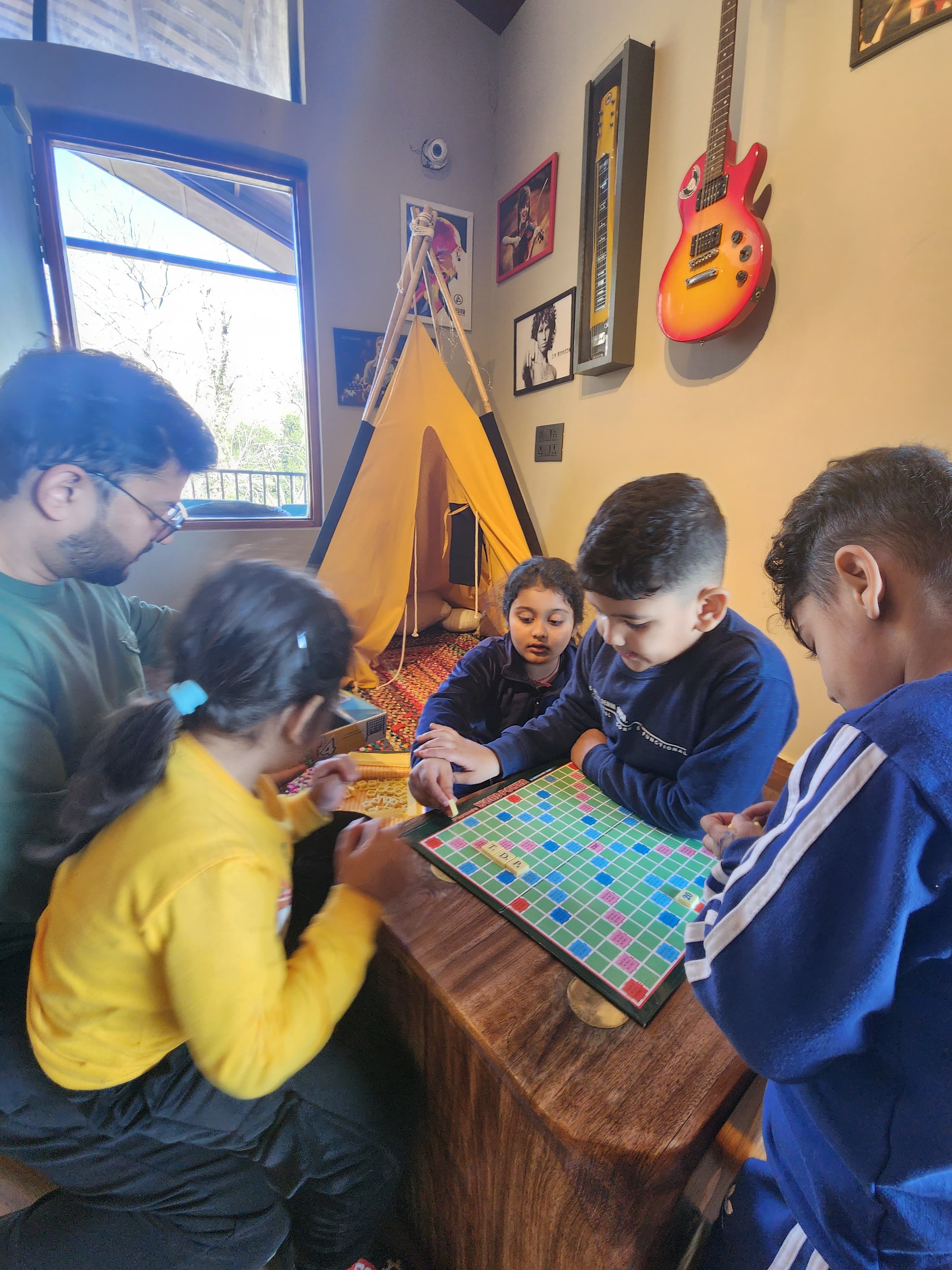 Cards, board games and unhurried indoor time for families.