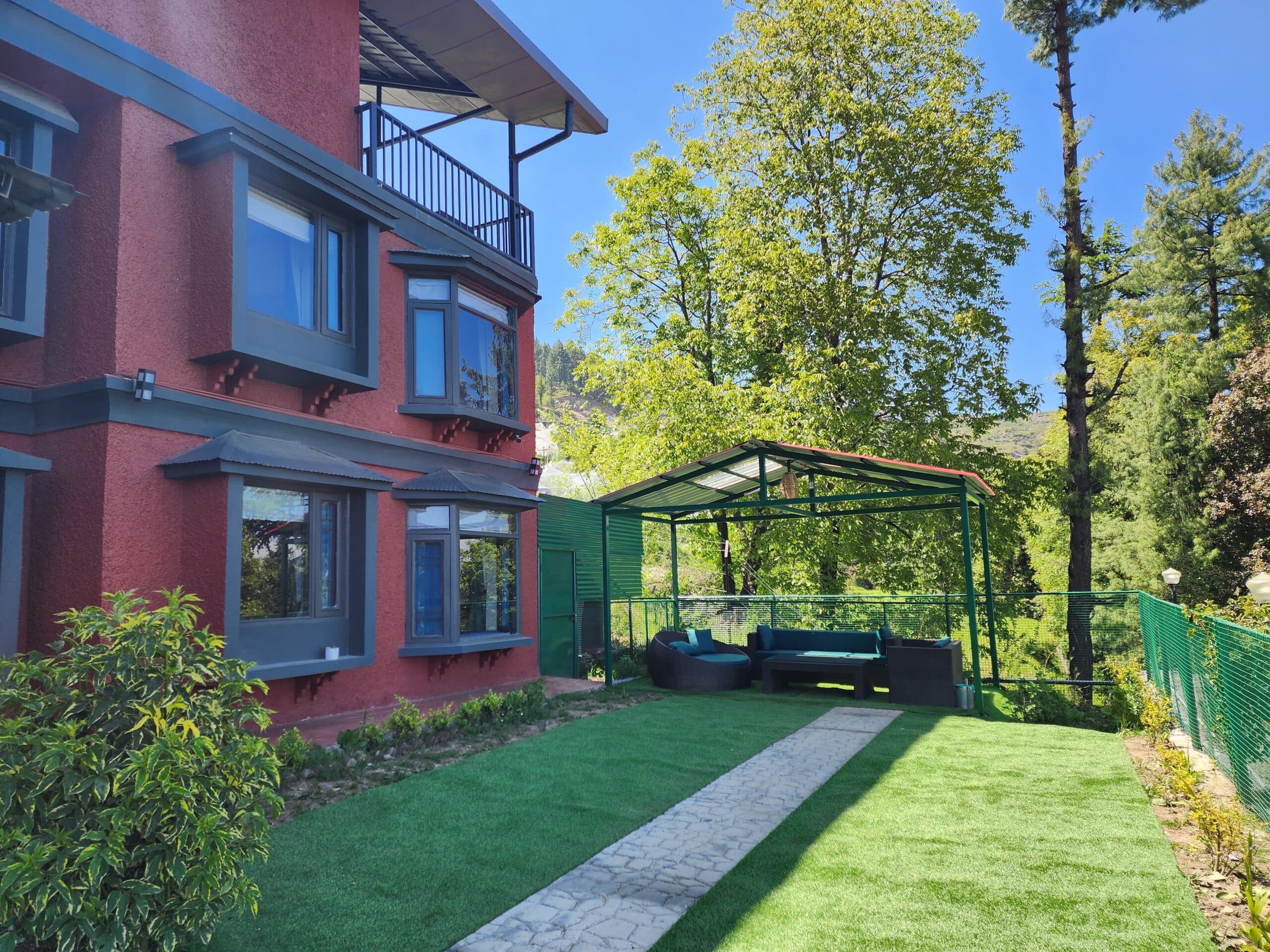 Lawn With Outdoor Seating